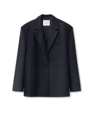 Пиджак из шерсти в тонкую полоску