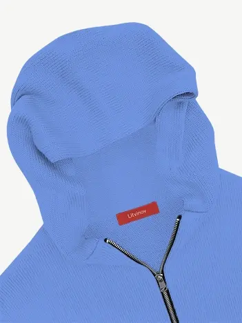 Толстовка на замке из шелка