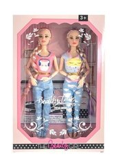 Набор 2 куклы шарнир + аксесс 24*35