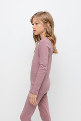 джемпер  для девочки  К 302154-1/серая пудра