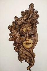 Силиконовый молд Венецианская маска 