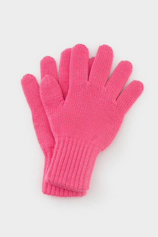 перчатки  для девочки К 125/25/насыщенный коралл