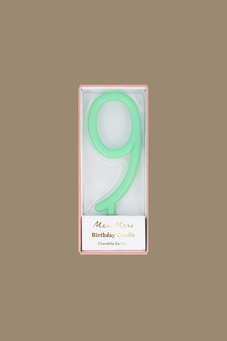 Свеча-цифра тонкая, в ассортименте