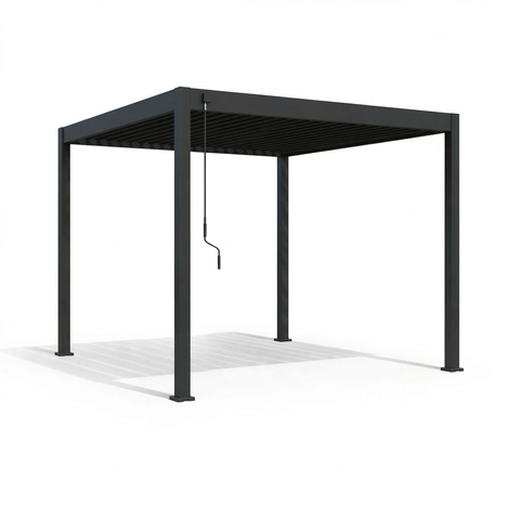 Пергола биоклиматическая Cronon Luna 3х3 м, антрацит