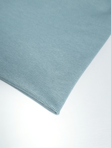 Снежная мята Рибана к футеру 2-х нитке петле Пике