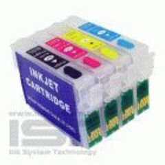 Перезаправляемые картриджи Epson SX525WD (T1291-T1294). Комплект 4 штуки с чипами