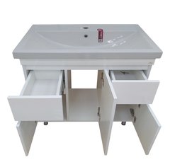 Тумба MISTY Фостер - 80 напольная с 2 ящ. c умывальником