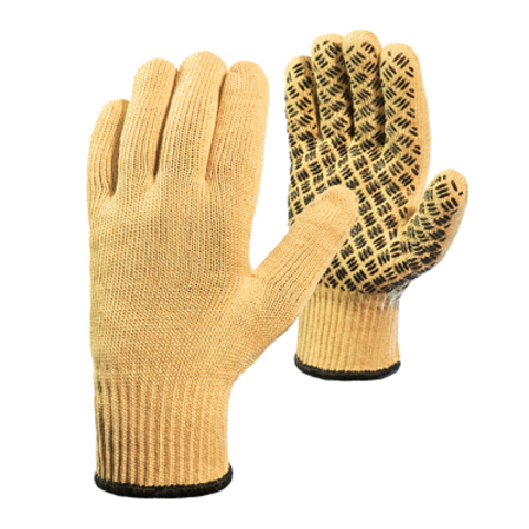 Трикотажные перчатки из пара-арамидной нити «Кевлар» со вкладышем и силиконовой сеткой (КНДР)