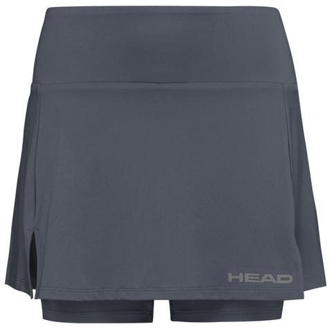 Детская теннисная юбка Head Club Basic Skort - anthracite