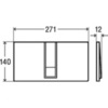 Viega 654689 Visign for Style 14 кнопка смыва (пластик) для смывных бачков, белый