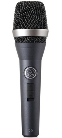 AKG D5S микрофон динамический сценический суперкардиоидный 40-20000Гц, 2,6мВ/Па с выключателем