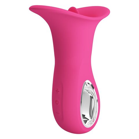 Розовый вибратор с язычком Clyde - Baile Pretty Love BI-300080