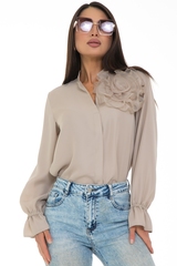 Блуза Модная Люкс (кремовый) Diolche