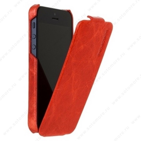 Чехол-флип Borofone для iPhone SE/ 5s/ 5C/ 5 - Borofone General flip Leather Case Red