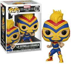 Funko POP Marvel Luchadores Captain Collectable Toy, Multicolour