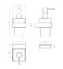 Cezares SLIDER-SOIS-V-01 SLIDER-SOIS-V-01 Диспенсер для мыла подвесной, стекло, исполнение хром