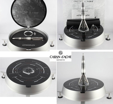 Ручка-роллер Caran d'Ache Astrograph Sandblasted Matt Rhodium Limited Edition (1665.481)