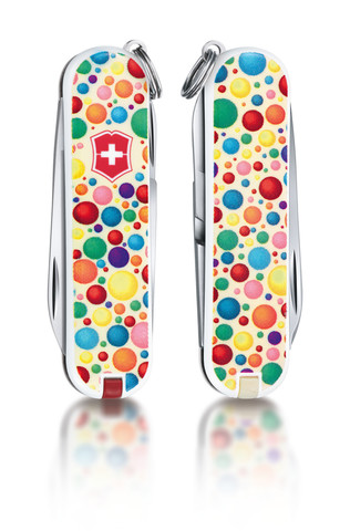 Нож-брелок Victorinox Classic LE 2014, 58 mm Color up your life (0.6223.L1403)