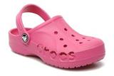 Сабо Крокс (Crocs) пляжные шлепанцы кроксы для девочек, цвет розовый. Изображение 1 из 7.