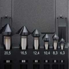 Набор зенковок 90° 6,3-20,5мм DIN335C 3z HSS TiALN 6шт Ruko 102152FRO (АКЦИЯ)