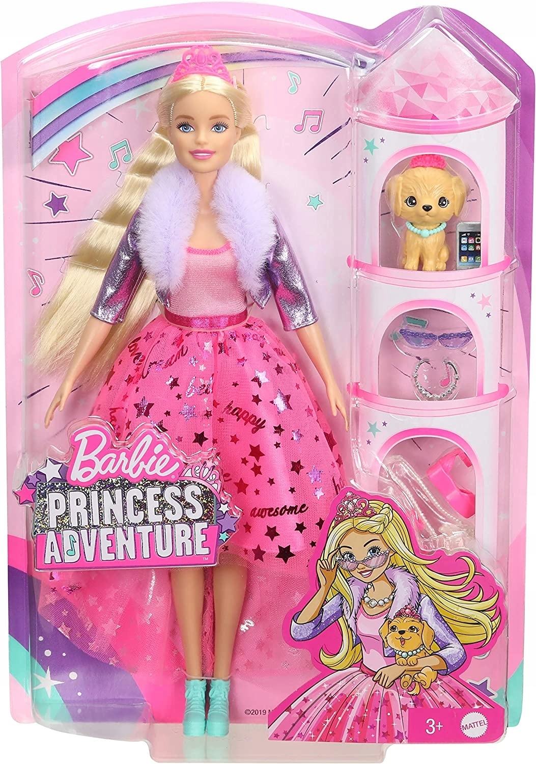 Кукла Barbie Mattel Princess Adventure с собачкой GML76 купить в Москве |  Доставка по России.