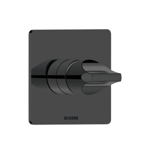 Z00504.073 BOSSINI APICE Смеситель для душа встраиваемый, на  1 выход (внешняя часть), цвет черный матовый