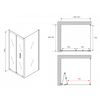 Abber Sonnenstrand AG07120B-S70B Душевой уголок, 120x70x195