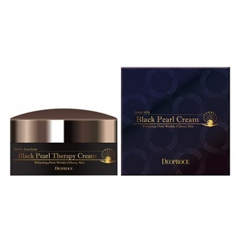 Deoproce Cream Крем для лица с черным жемчугом антивозрастной Deoproce Black Pearl Therapy Cream 100 г