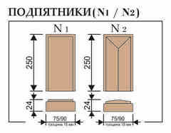 Купить Подпятник массив дуба Porte Vista