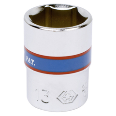 KING TONY (233513M) Головка торцевая стандартная шестигранная 1/4", 13 мм