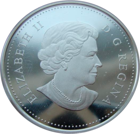 Канада 5 долларов 2014 Георгий Победоносец и дракон Серебро