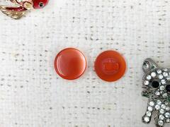 Пуговицы блузочные на ножке "карамелька", d 1,5 см, алый