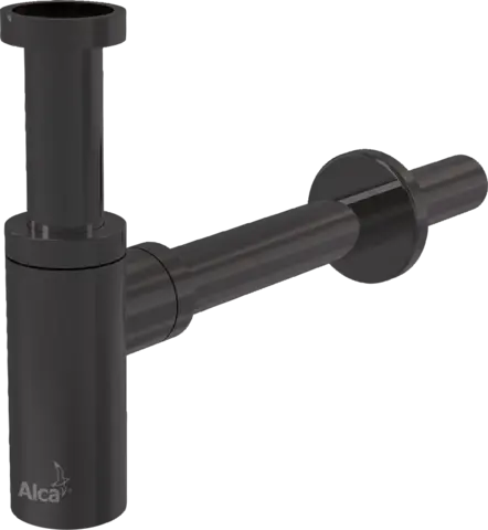 Alcaplast A400-GM-B Сифон для умывальника DN32 DESIGN, GUN METAL-мат