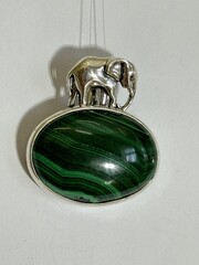 Элефант (подвеска из серебра)