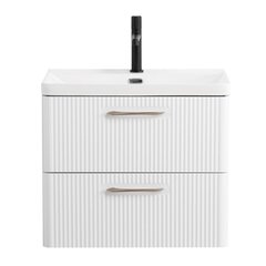 BelBagno DUE-600-2C-SO-BM-P DUE База под раковину подвесная с двумя выкатными ящиками, Белый металлик, 600x422x500, DUE-600-2C-SO-BM-P фото