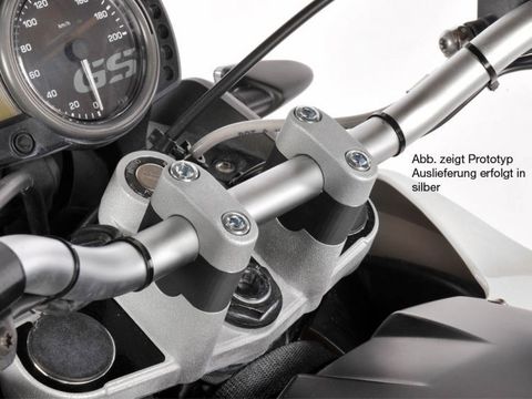 Проставки руля 25 мм BMW G650GS 2011-серебро