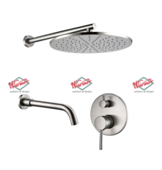 Душевой комплект Warmer Brushed Chrome Line Gl-250260 10D