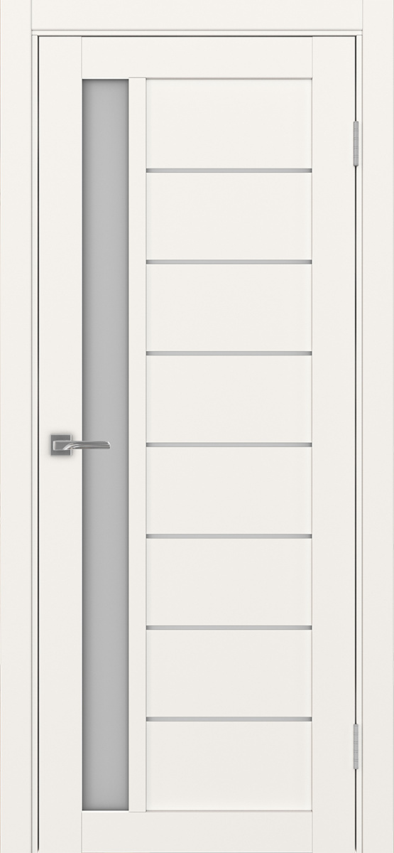 Дверь межкомнатная Оптима Порте Турин 554.21, цвет бежевый, экошпон, стекло мателюкс