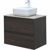 Aquanet 287895 Компл.2 - Тумба Nova Lite 75 2 ящ. цв. дуб черный (287895)