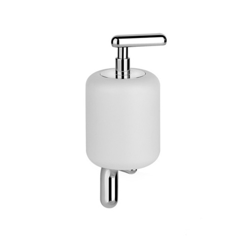 Gessi Goccia 38013#031 Дозатор для жидкого мыла подвесной, цвет: хром/белый