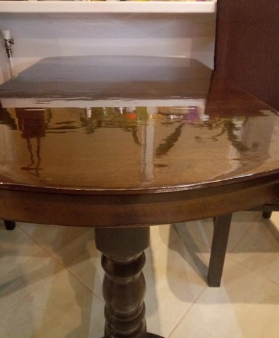 Гибкое стекло на стол 80 x 60 см толщина 0,80 мм