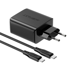 Зарядное устройство ACEFAST A13 PD65W USB-C+USB-C+USB-A 3-port charger set (EU), черный