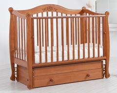 Кровать детская К-2002-20м "Моника" маятник универсальный (орех)