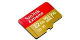 Карта памяти SanDisk microSDHC 32GB Class 10 UHS-I A1 V30 U3 Extreme (SD адаптер) 100MB/s