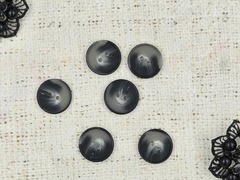 Пуговицы, d 2,1 см, т. серый