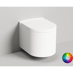 Salini 240121KMF Унитаз Gemelli с крышкой из материала S-Stone Унитаз, крышка с микролифтами, используется крепление инсталляции, в комплект крепления не входят, покраска внешнего корпуса по RAL фото