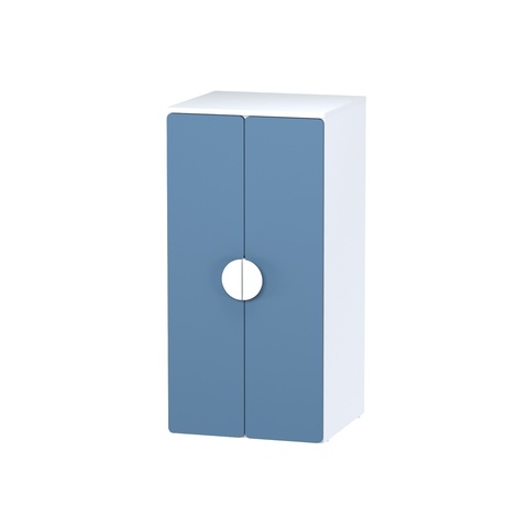 Шкаф распашной с 2 дверьми, полкой и штангой ПИКСИ, 60х57х120, озорной василек