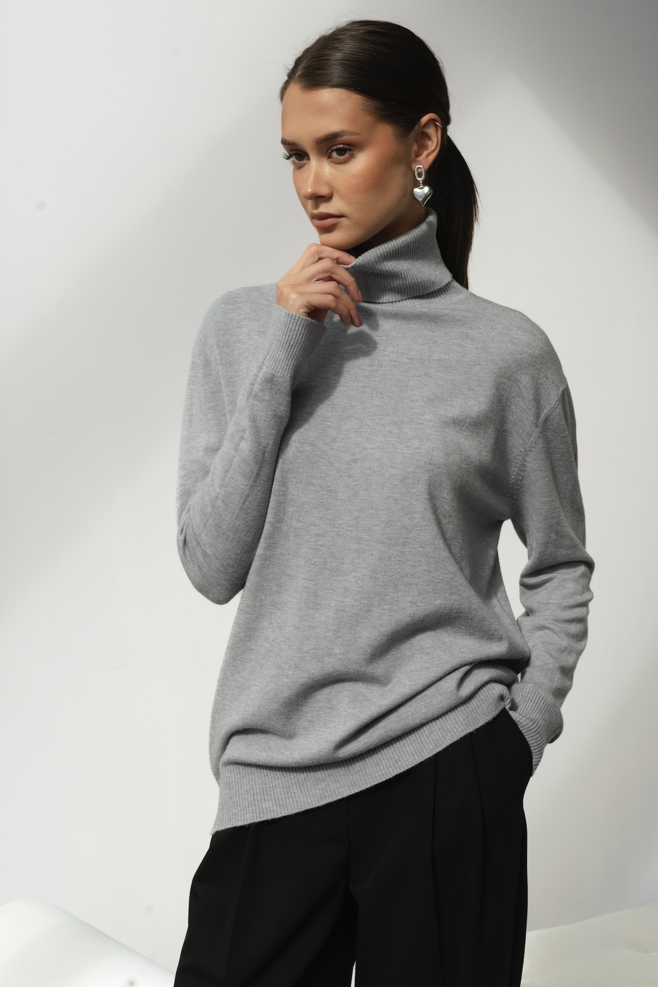 Водолазка oversize из мягкой смесовой вискозы