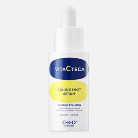 CKD Vita C Teca toning shot serum Сыворотка ампульная для лица с витамином С и спикулами, 30 мл