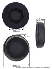 Круглые амбушюры с охлаждающим эффектом (гелевые)